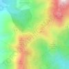 Mappa topografica Col de Teghime, altitudine, rilievo