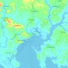 Mappa topografica Pilar, altitudine, rilievo
