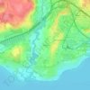 Mappa topografica Renges, altitudine, rilievo