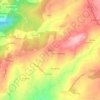 Mappa topografica Rouzós, altitudine, rilievo