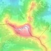 Mappa topografica Creta di Aip, altitudine, rilievo
