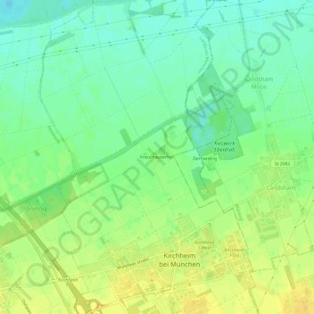 Mappa topografica Kreuzhauserhof, altitudine, rilievo