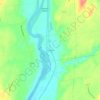 Mappa topografica Fort Miller, altitudine, rilievo