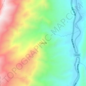 Mappa topografica Chorrillo, altitudine, rilievo