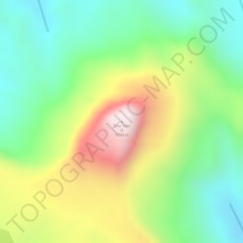 Mappa topografica Tulu Tuloi II, altitudine, rilievo