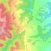 Mappa topografica Oakdale, altitudine, rilievo
