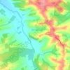 Mappa topografica Coucuron, altitudine, rilievo