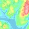 Mappa topografica Brockway, altitudine, rilievo