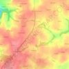 Mappa topografica Le Gaco, altitudine, rilievo
