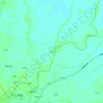 Mappa topografica 兴丰, altitudine, rilievo