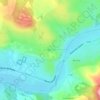 Mappa topografica Gages le Haut, altitudine, rilievo