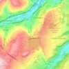 Mappa topografica Blackmoorfoot, altitudine, rilievo