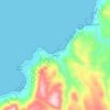 Mappa topografica Coloso, altitudine, rilievo