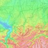 Mappa topografica Oberallgäu, altitudine, rilievo