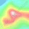 Mappa topografica Hjortetakken, altitudine, rilievo