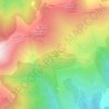 Mappa topografica Batère, altitudine, rilievo