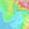 Mappa topografica Tunquén, altitudine, rilievo