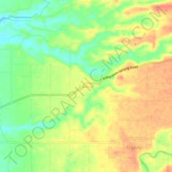 Mappa topografica Libo-o, altitudine, rilievo