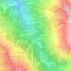 Mappa topografica Méribel-Mottaret, altitudine, rilievo