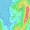 Mappa topografica Rozavales, altitudine, rilievo
