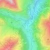 Mappa topografica Baretge, altitudine, rilievo