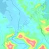 Mappa topografica Lanang, altitudine, rilievo
