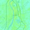 Mappa topografica Murshidabad, altitudine, rilievo