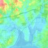 Mappa topografica Mexilhoeira Grande, altitudine, rilievo