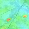 Mappa topografica Kadiganahalli, altitudine, rilievo