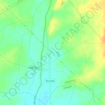 Mappa topografica Verso, altitudine, rilievo