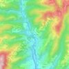 Mappa topografica Le Plat Fournier, altitudine, rilievo