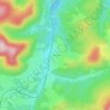 Mappa topografica Hauts-Champs, altitudine, rilievo
