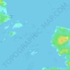 Mappa topografica Castaway Island, altitudine, rilievo