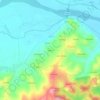 Mappa topografica Calliano, altitudine, rilievo