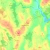 Mappa topografica Gusserane, altitudine, rilievo