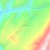 Mappa topografica Barranquillas, altitudine, rilievo