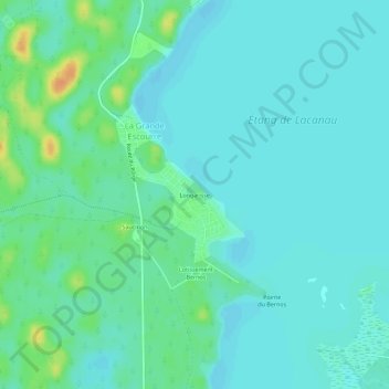 Mappa topografica Longarisse, altitudine, rilievo