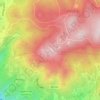 Mappa topografica Peninha, altitudine, rilievo