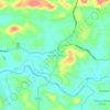 Mappa topografica Pandikkadu, altitudine, rilievo