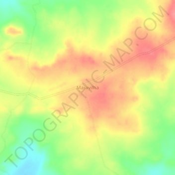 Mappa topografica Maravilha, altitudine, rilievo
