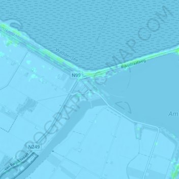 Mappa topografica Van Ewijcksluis, altitudine, rilievo