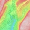 Mappa topografica Cuttura, altitudine, rilievo