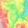 Mappa topografica La Monteillade, altitudine, rilievo
