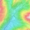 Mappa topografica Le Planet, altitudine, rilievo