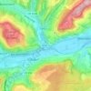 Mappa topografica Bleesbruck, altitudine, rilievo