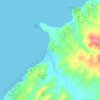 Mappa topografica Kemer, altitudine, rilievo