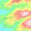 Mappa topografica Terreti, altitudine, rilievo