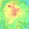 Mappa topografica Hutberg, altitudine, rilievo