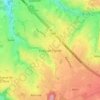 Mappa topografica Évegnée-Tignée, altitudine, rilievo