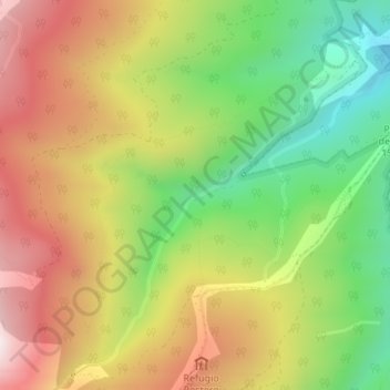 Mappa topografica Central Agrupación Minera, altitudine, rilievo